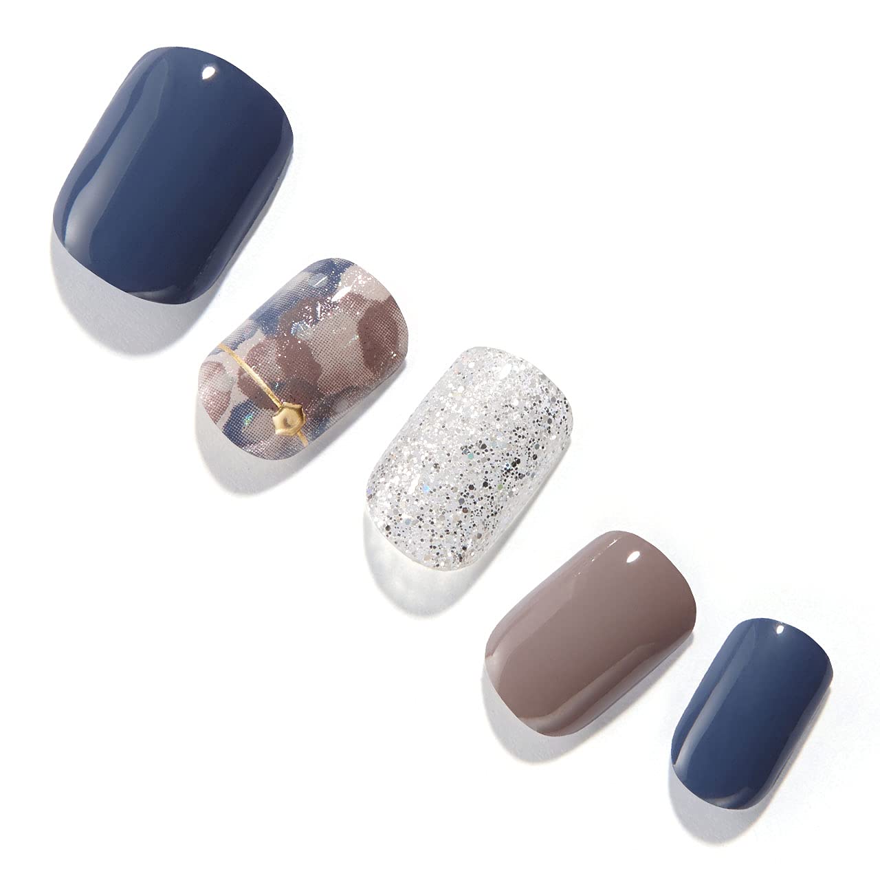 DASHING DIVA GLOSS Press On Nails - Short Square Fake Nails with Gel Finish, 30PCS Long Lasting Stick On Nails Kit (Pearl Button) | Day to Night Wear | Lasts 7 Days | Perfect for Parties, Weddings, Date Nights & Special Occasions