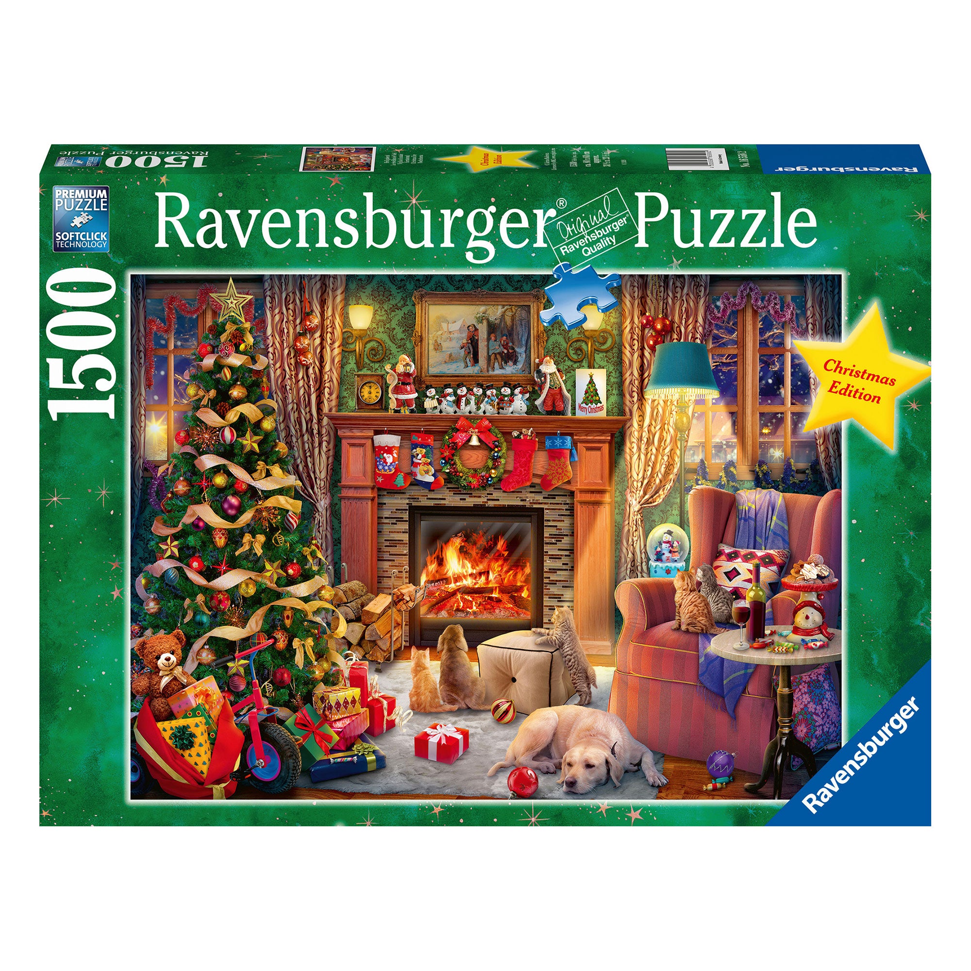 1,500 Piece Christmas Eve Jigsaw Puzzle - Festive Holiday Activity for Family & Adults, Perfect for Relaxation & Home Decor