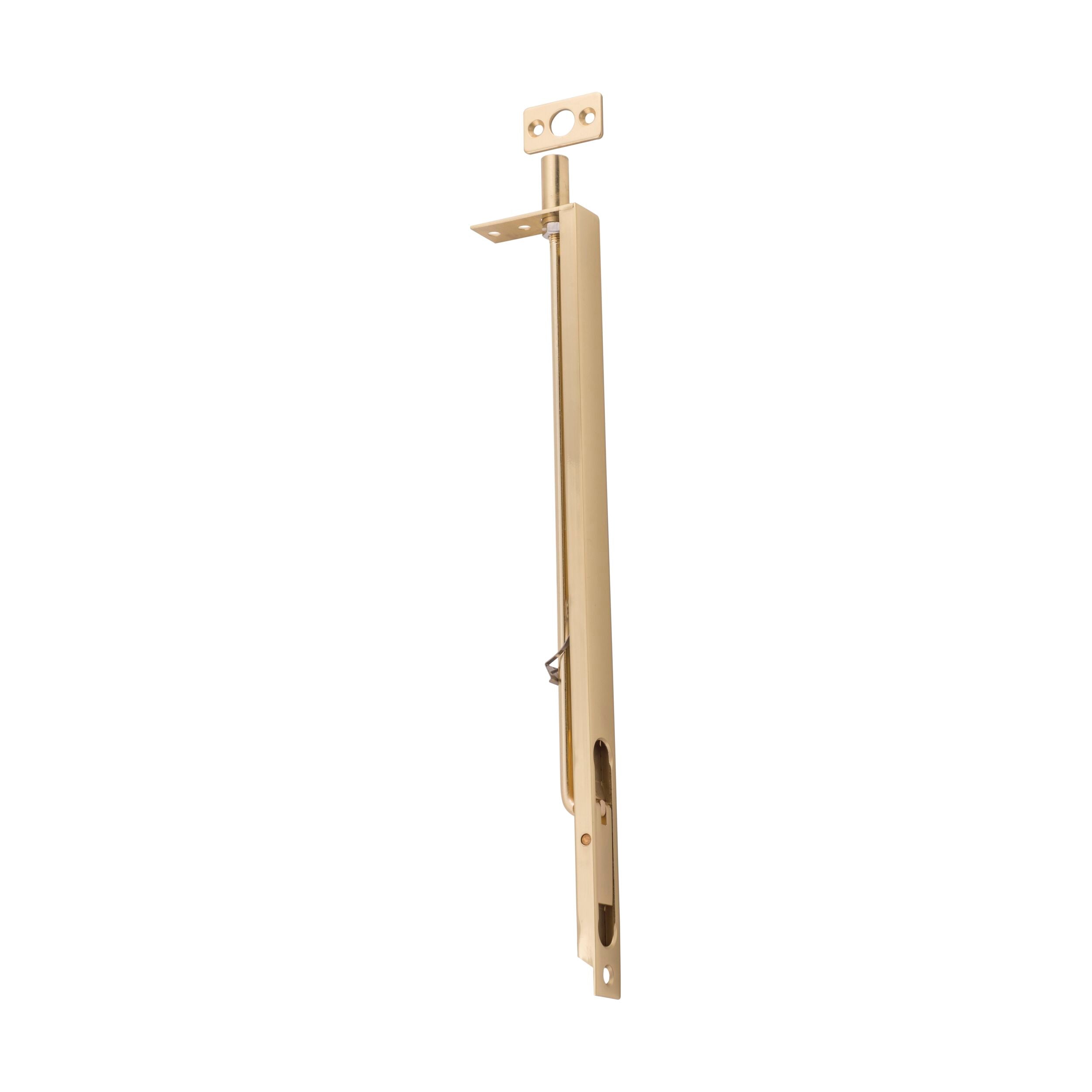 9853 Flush Bolt in Polished Brass - H300 x W19mm - Perfect for Cabinet Doors, Wardrobes & Interior Design Projects