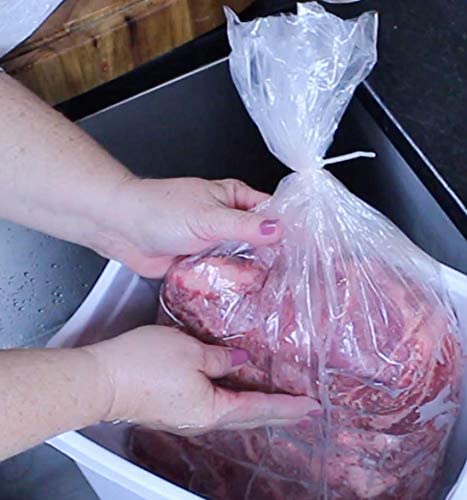 Premium Dry Aging Bags for Meat - 11 x 24 Inches Perfect for Ribeye & Short Loin | Includes Zip Ties | No Vacuum Sealer Required | Home Dry Aging Kit (Pack of 5) | Ideal for Steak Lovers & DIY Butchers