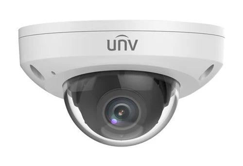 Uniview IPC312SB ADF28K I0 2.8mm 2MP HD Lighthunter IR Fixed Mini Dome Security Camera for Indoor/Outdoor Surveillance, Home & Business Protection