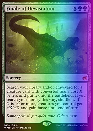 Magic: The Gathering - Finale of Devastation Foil Card - War of The Spark Expansion - Collectible Trading Card Game for MTG Players - Perfect for Commander & Standard Deck Builds