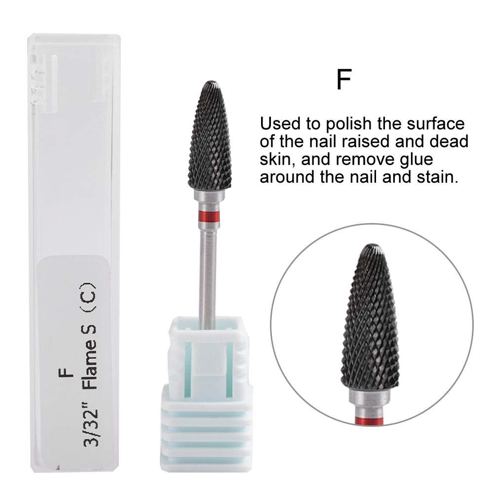5 Types Ceramic Nail Drill Bits Set - Cylinder Shape Grinding Heads for Professional Manicure, Nail Polishing & Exfoliating | Perfect for Salon & Home Nail Care, Pedicure & Nail Art Removal