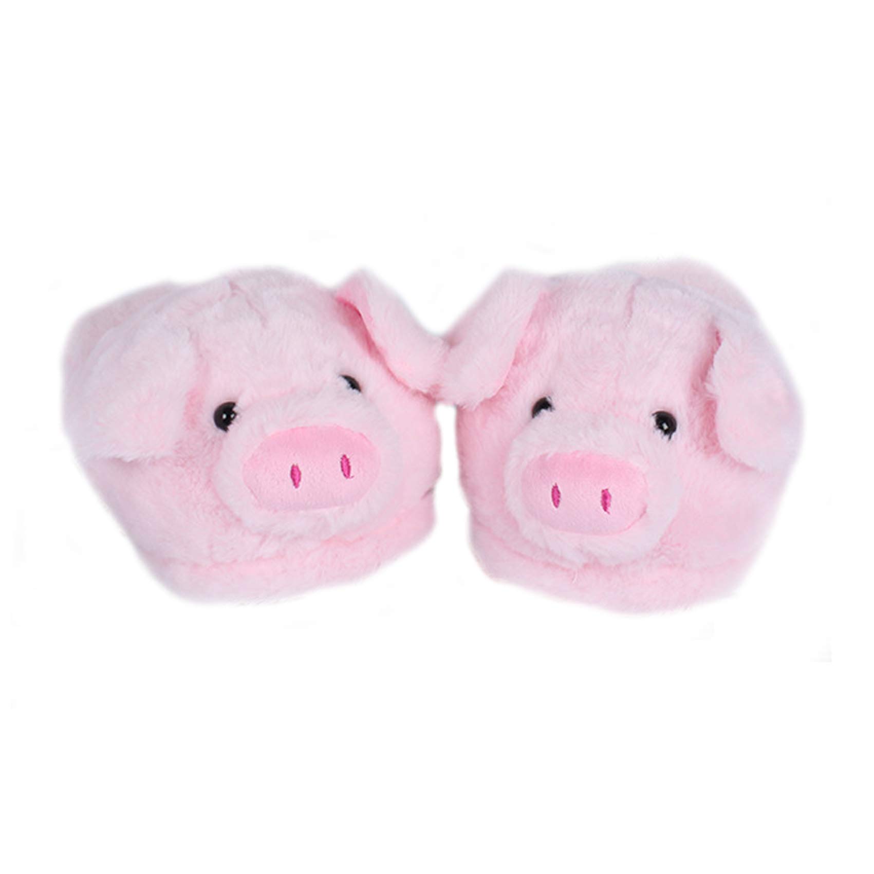 LANFIRE Cozy Pig Slippers - Soft Plush Animal House Shoes for Women & Men - Warm Cotton Indoor/Outdoor Slippers for Home, Winter & Gifts
