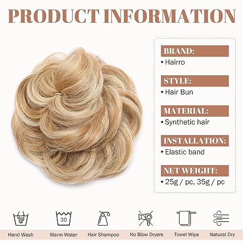 Messy Bun Hair Piece for Women - Synthetic Hair Extensions for Quick & Easy Updos - Perfect for Weddings, Parties & Everyday Styling