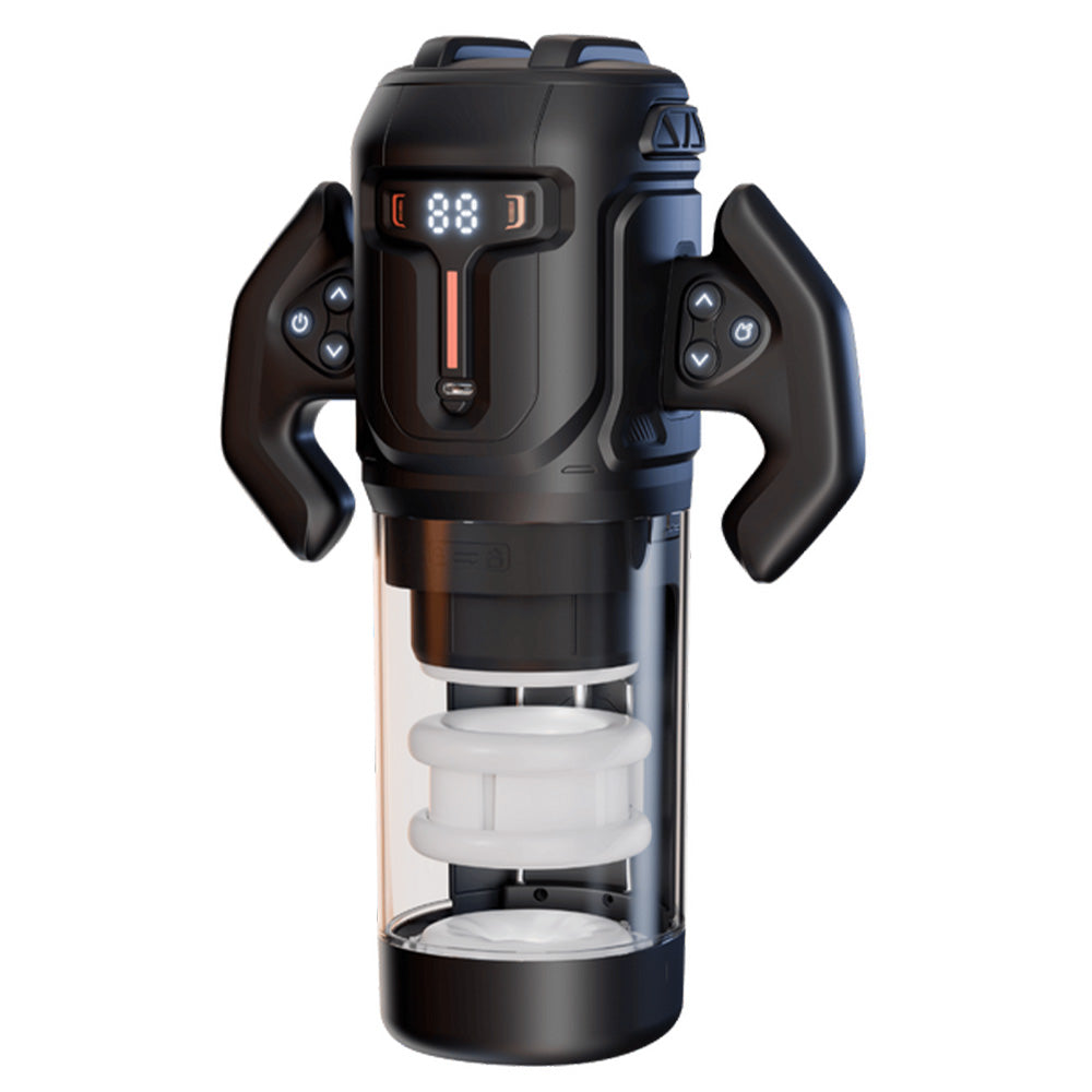 Amovibe Turbo Automatic Thrusting & Rotating Male Masturbator - Hands-Free Adult Toy for Solo Pleasure & Stress Relief