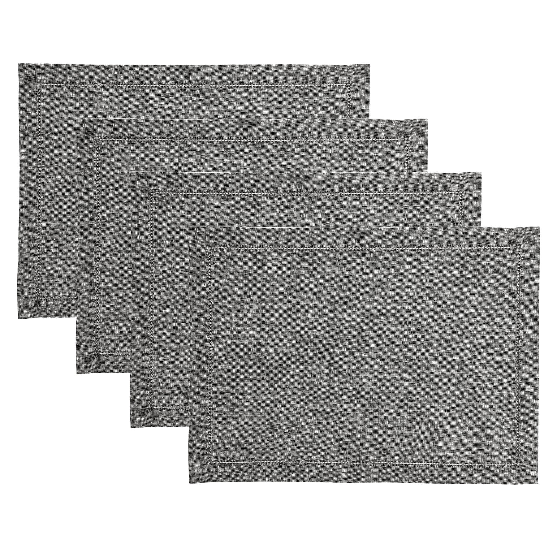 Premium Milan Placemats Set of 4 - Waterproof & Heat-Resistant Dining Table Mats for Kitchen, Dining Room, or Outdoor Use - Elegant Home Decor & Perfect for Dinner Parties, Holidays, and Everyday Meals
