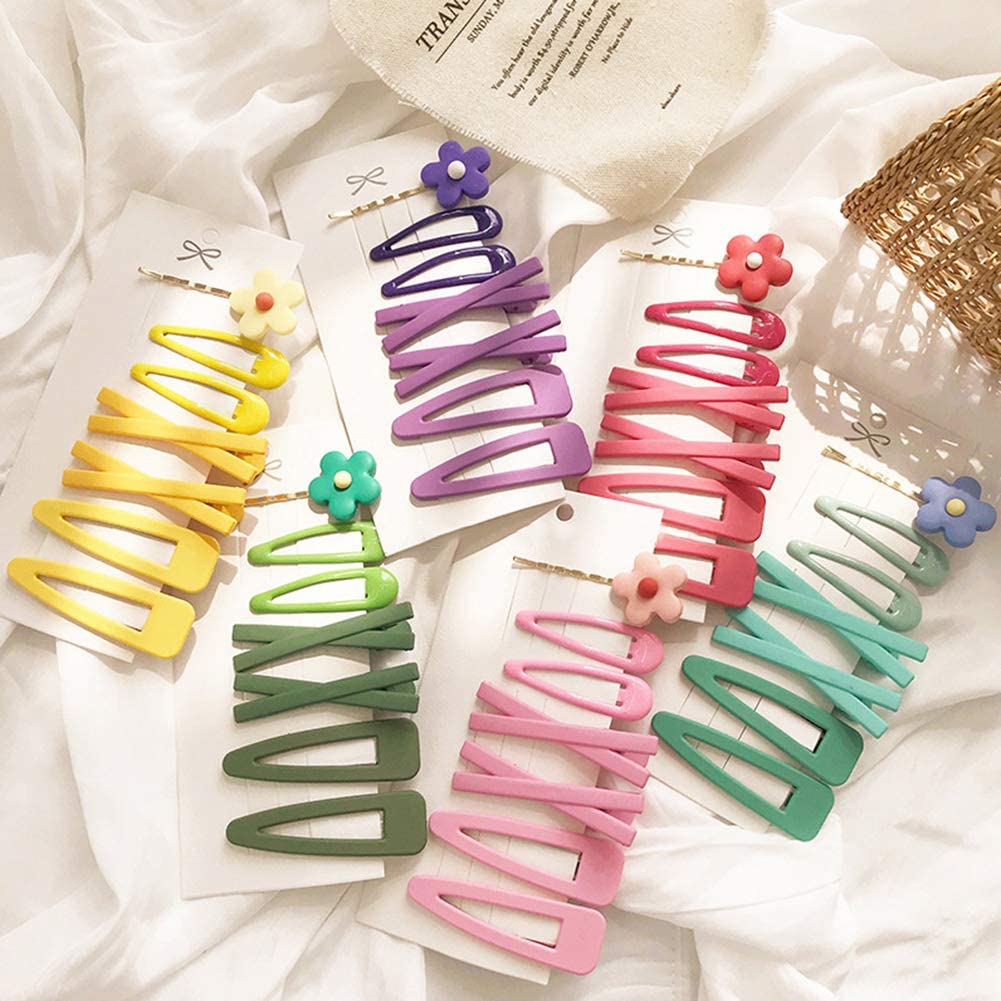 7 Pcs Yellow Sweet Flower Hair Clips for Women & Girls - Elegant Gold Bobby Pins & Barrettes Hair Accessories - Perfect for Weddings, Parties & Everyday Style