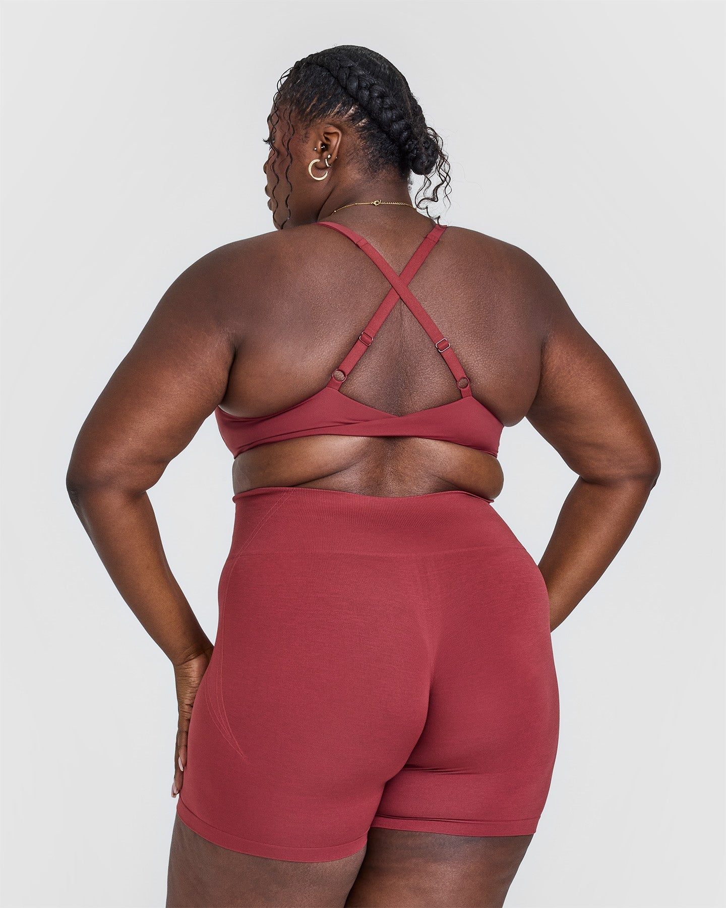 Seamless Wireless Micro Bralette - Soft Comfort Bra for Women in Burnt Cherry | Lounge, Sleep, Yoga & Everyday Wear