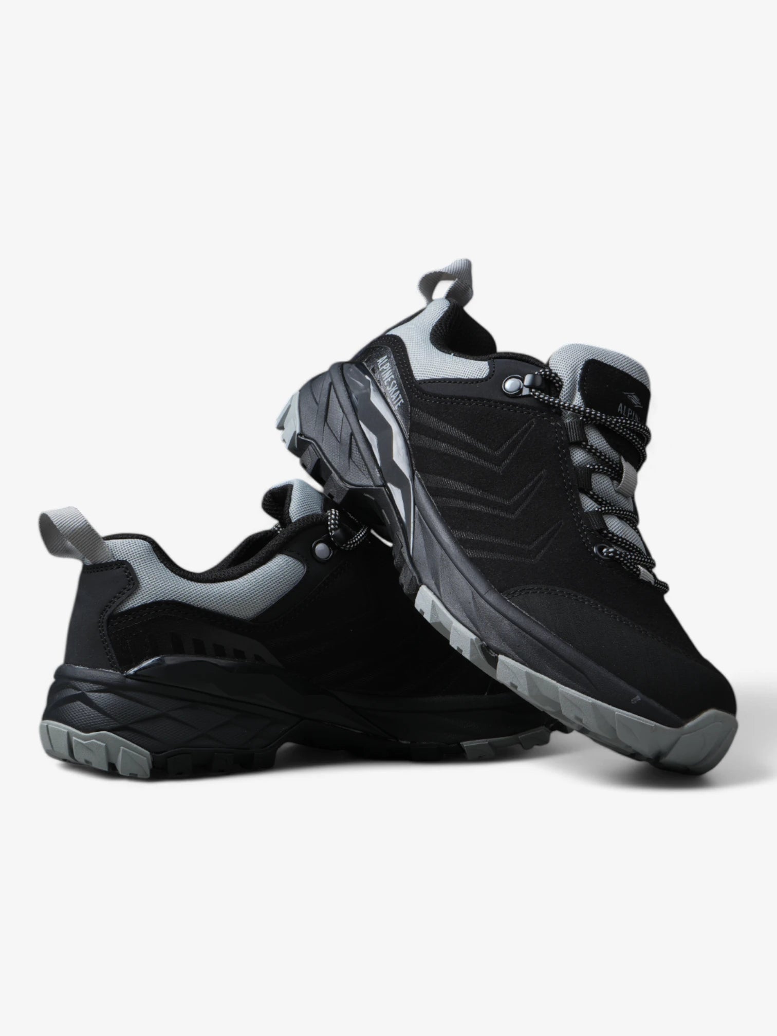 **Ajanta Alpine Skate Shoes for Men & Women - Black & Grey Sneakers for Skateboarding, Casual Wear & Street Style**