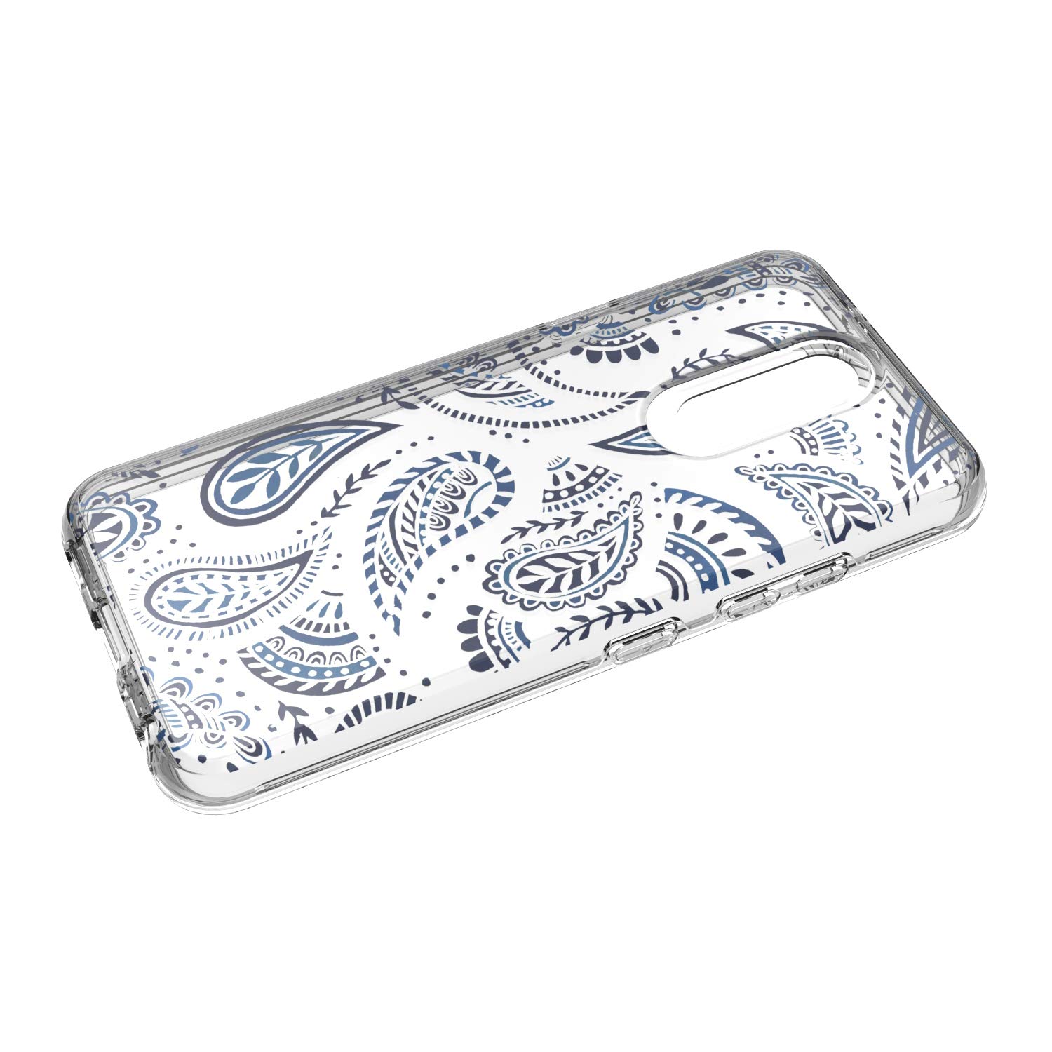 Z-GEN Slim Hybrid Clear TPU Phone Case for LG K40/Harmony 3/Xpression Plus 2 (2019) LM-X420/LG Solo LTE L423DL - Shockproof Protective Cover with AC2 Blue Totem Design - Perfect for Daily Use, Work & Outdoor Activities