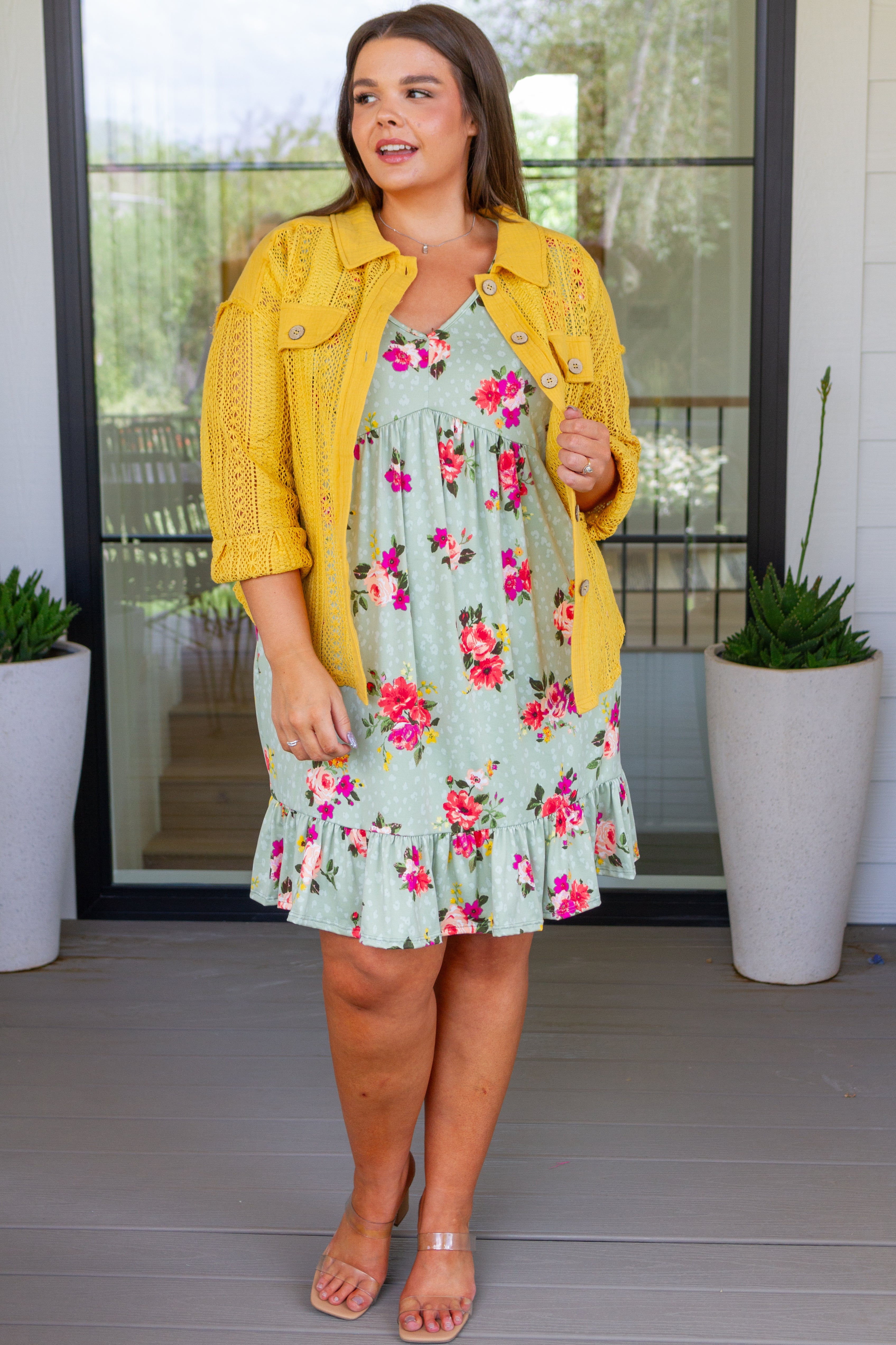 Floral Print Summer Dress for Women - Lightweight & Comfortable A-Line Sundress for Beach, Vacation, and Casual Outings