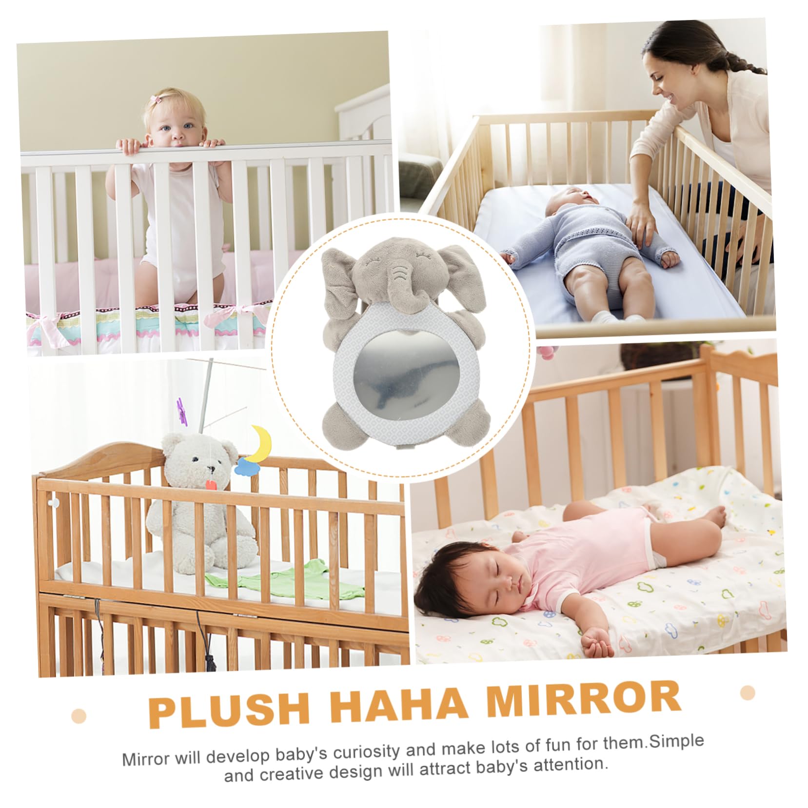 VICASKY 2-Piece Baby Hanging Toys for Crib - Soft Plush Animal Sensory Toys for Newborns & Infants | Perfect for Nursery Decor, Baby Shower Gifts & Early Childhood Development