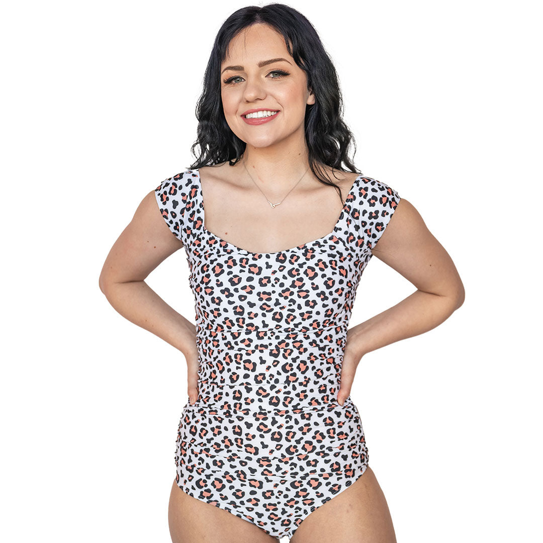 Bardot Women's One Piece Swimsuit - Sexy High Cut Bathing Suit with Tummy Control for Beach, Pool & Vacation | Plus Size Swimwear for Summer