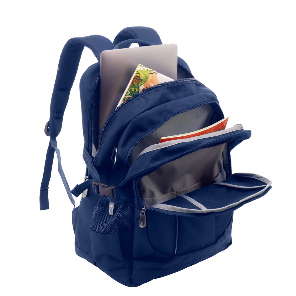Rendelsham Primary School Genius Tuff Pack SENIOR 37LTR Navy Backpack - Durable School Bag for Kids & Teens - Perfect for School, Travel & Outdoor Activities