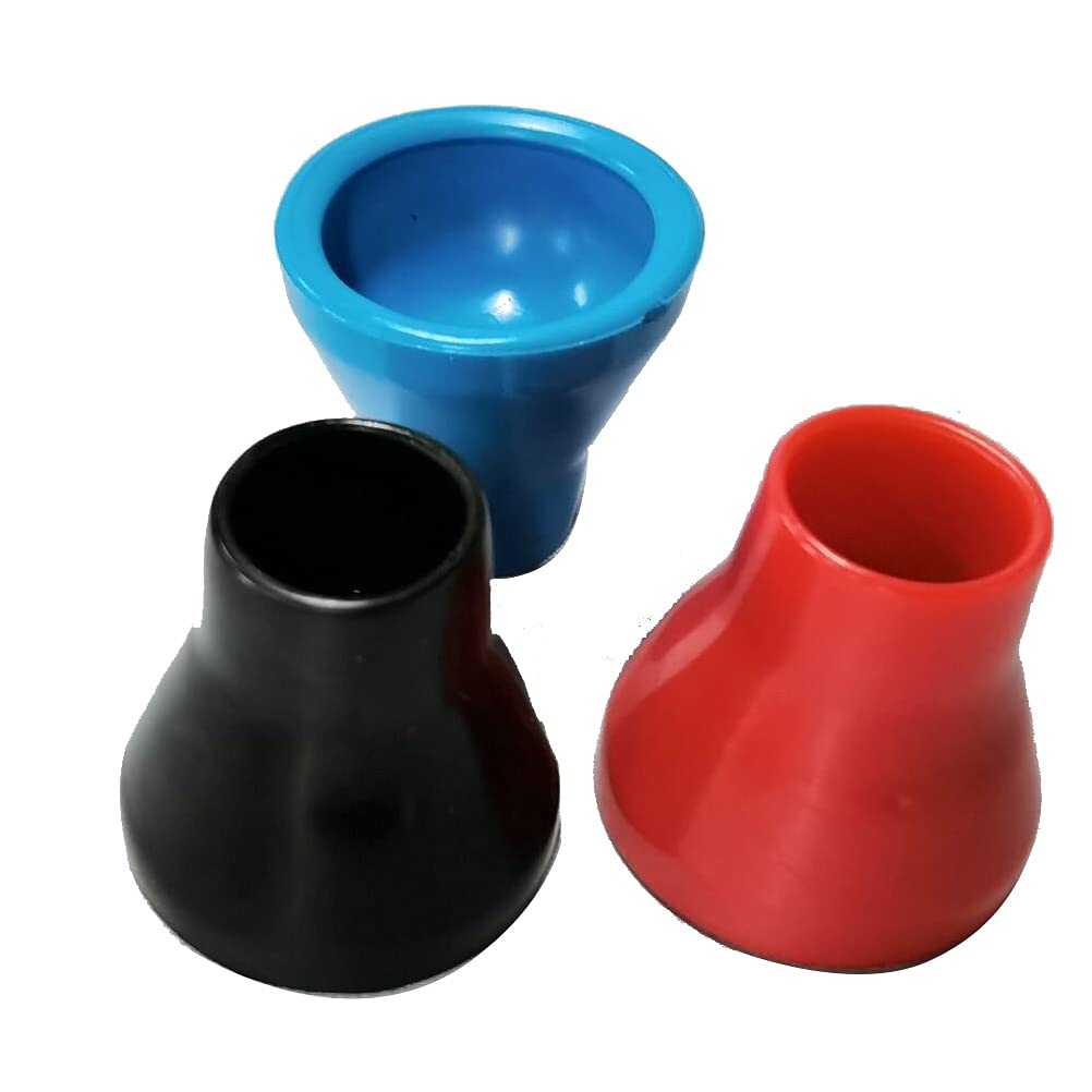 Premium Golf Ball Retriever with Suction Cup - 3-Pack Putter Accessories (Black, Blue, Red) | Easy Ball Pickup Tool for Golf Course, Driving Range & Backyard Practice