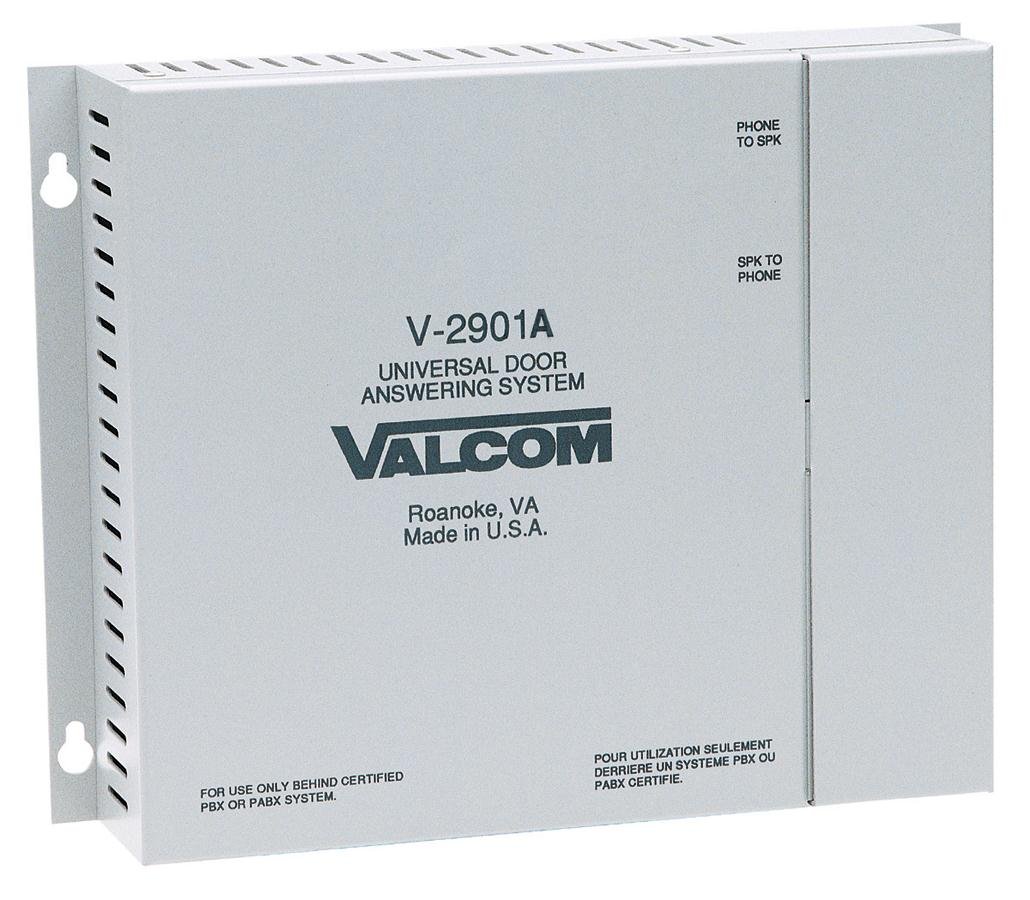 Valcom V-2901A Enhanced Single Door Intercom System with Door Lock Activation - White | Secure Entry Solution for Offices, Apartments & Gated Communities
