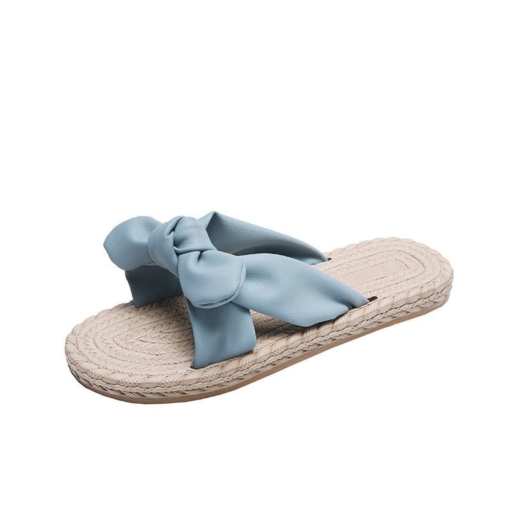 Women's Summer Flip Flop Sandals with Bowknot - Comfortable Slippers for Women - Size 35 (Color A) | Perfect for Beach, Poolside & Casual Wear
