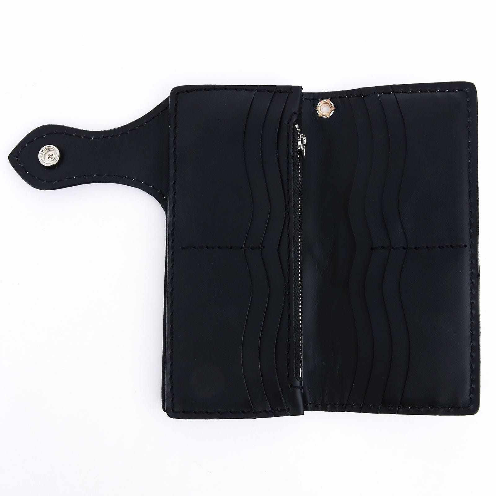 Green Devil Genuine Leather Biker Wallet for Men - RFID Blocking Slim Wallet - Perfect for Motorcycle Riders & Everyday Use