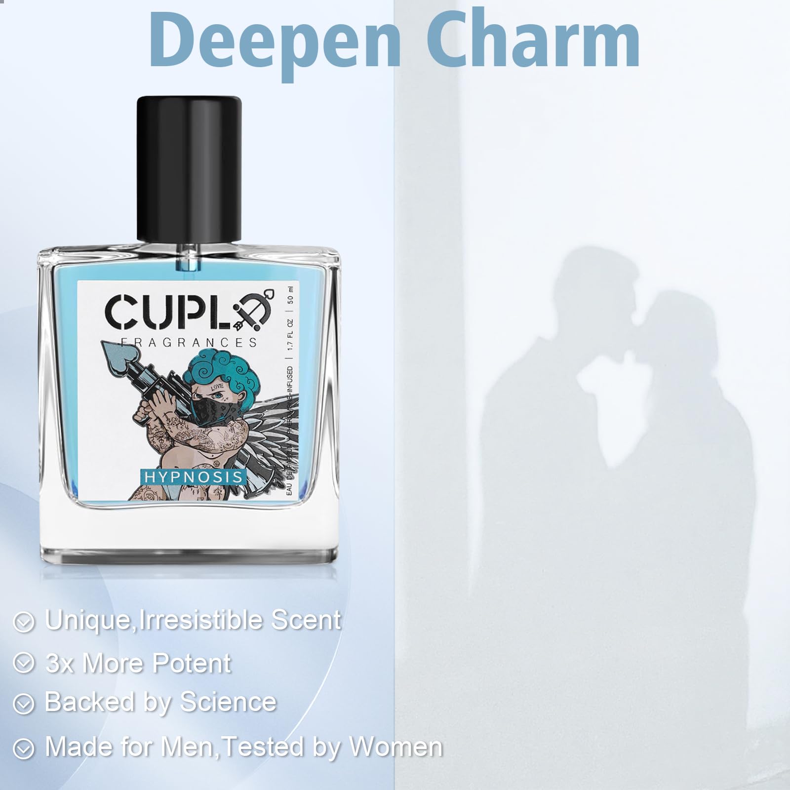 Cupld Cologne for Men - Pheromone-Infused Hypnosis 2.0 Fragrance to Enhance Attraction & Confidence | Long-Lasting Scent for Dating, Nightlife & Special Occasions