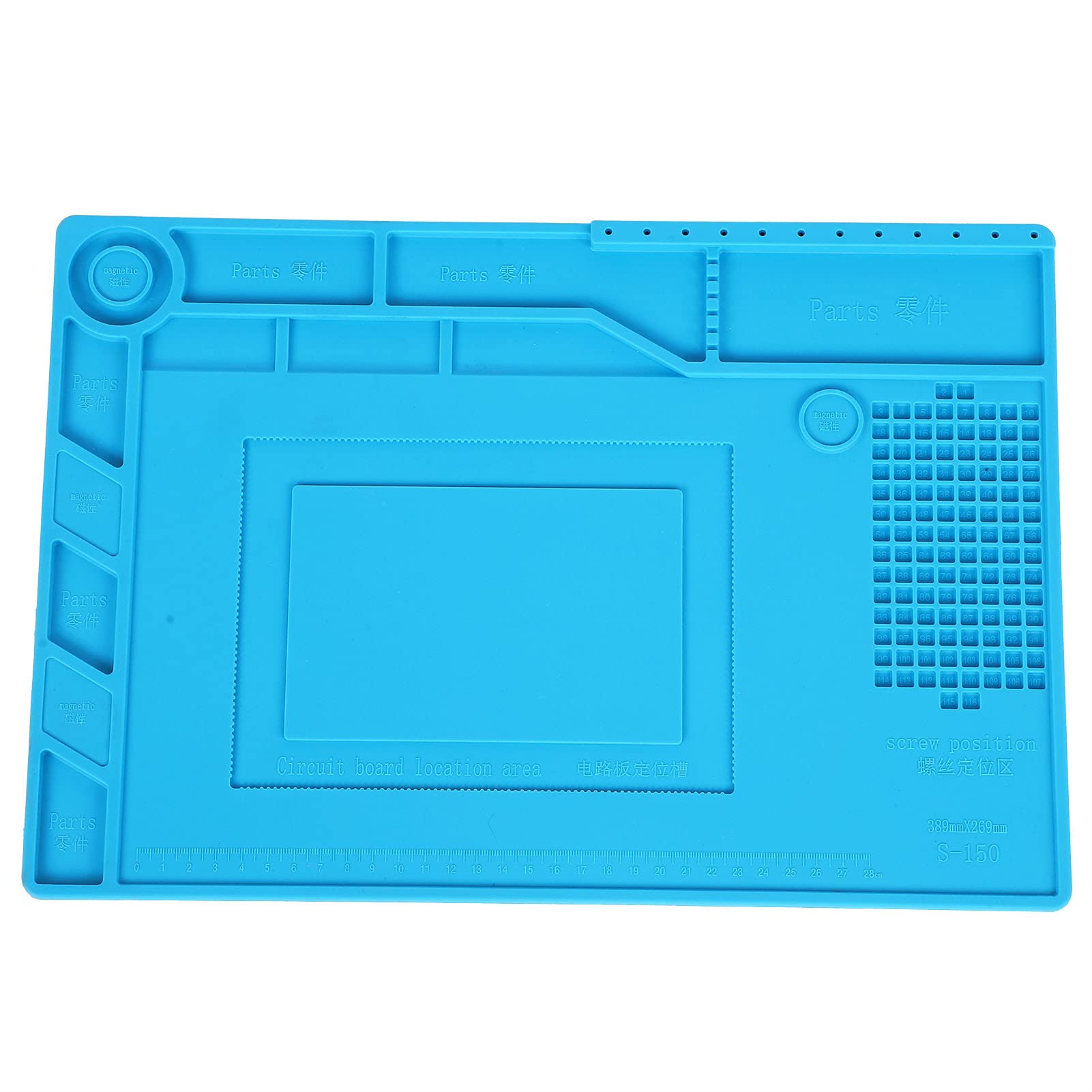Premium Electronic Repair Mat - Heat Resistant Magnetic Silicone Work Mat for Phone & Device Repairs | Ideal for DIY, Workshop & Professional Technicians