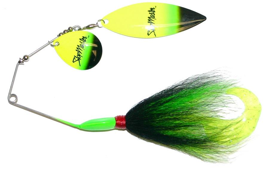 Buchertail 870 Slopmaster Tandem Spinnerbait - Premium Fishing Lure for Bass and Pike - Perfect for Freshwater and Saltwater Fishing