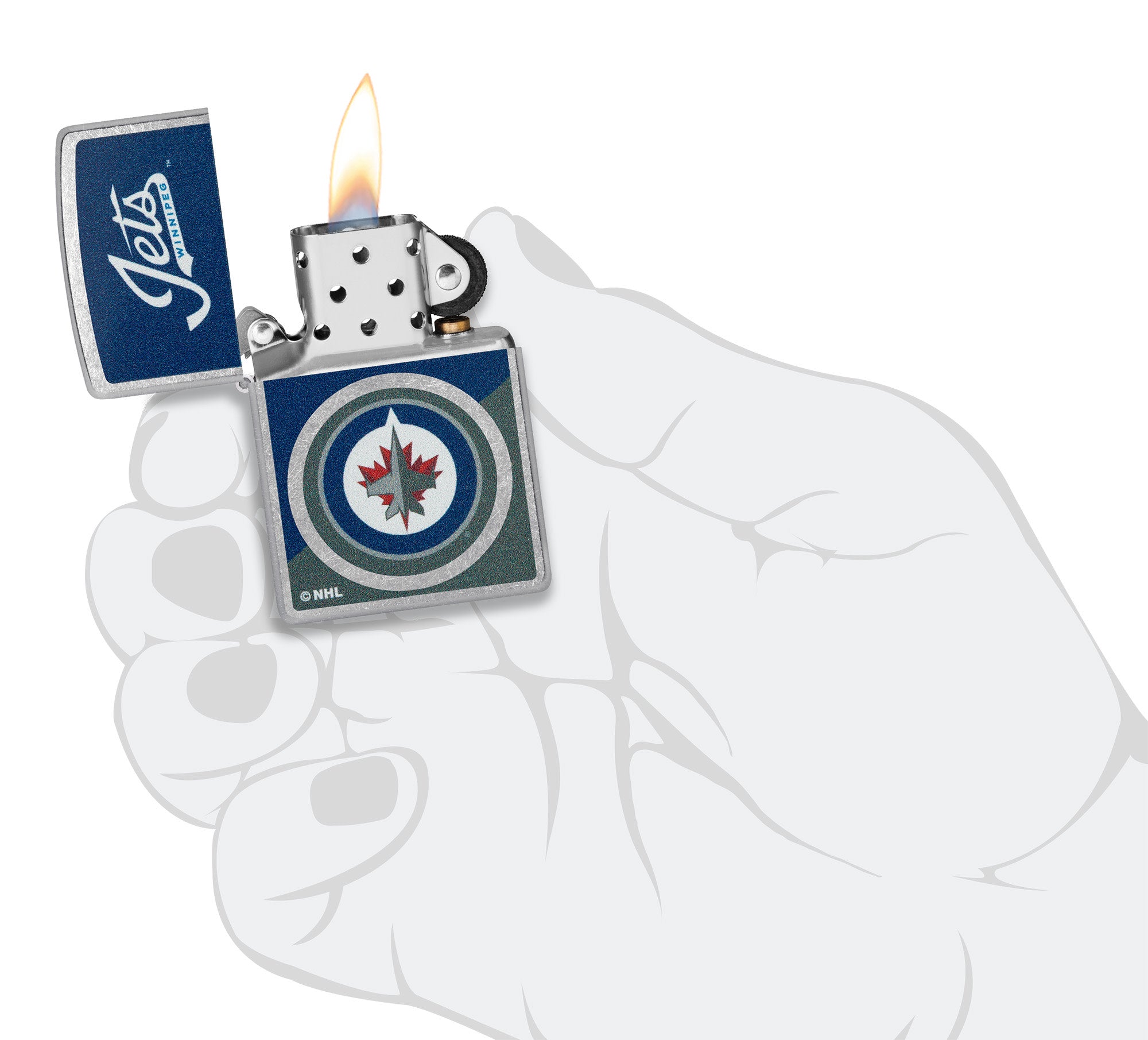Winnipeg Jets Color Image Street Chrome - Premium NHL Hockey Team Decal for Cars, Laptops, and Windows - Show Your Team Spirit Anywhere