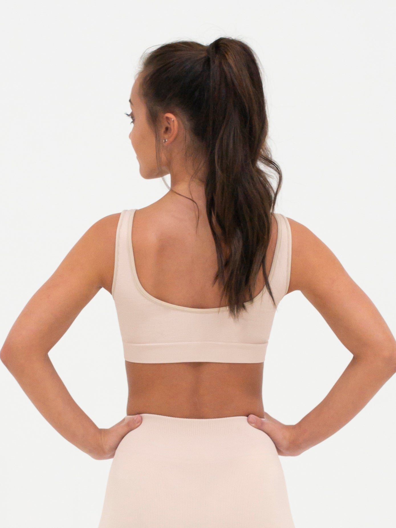 11378W Seamless Rib Bra Top - Wireless Comfort for Yoga, Workout & Everyday Wear - Soft Support for Active Women