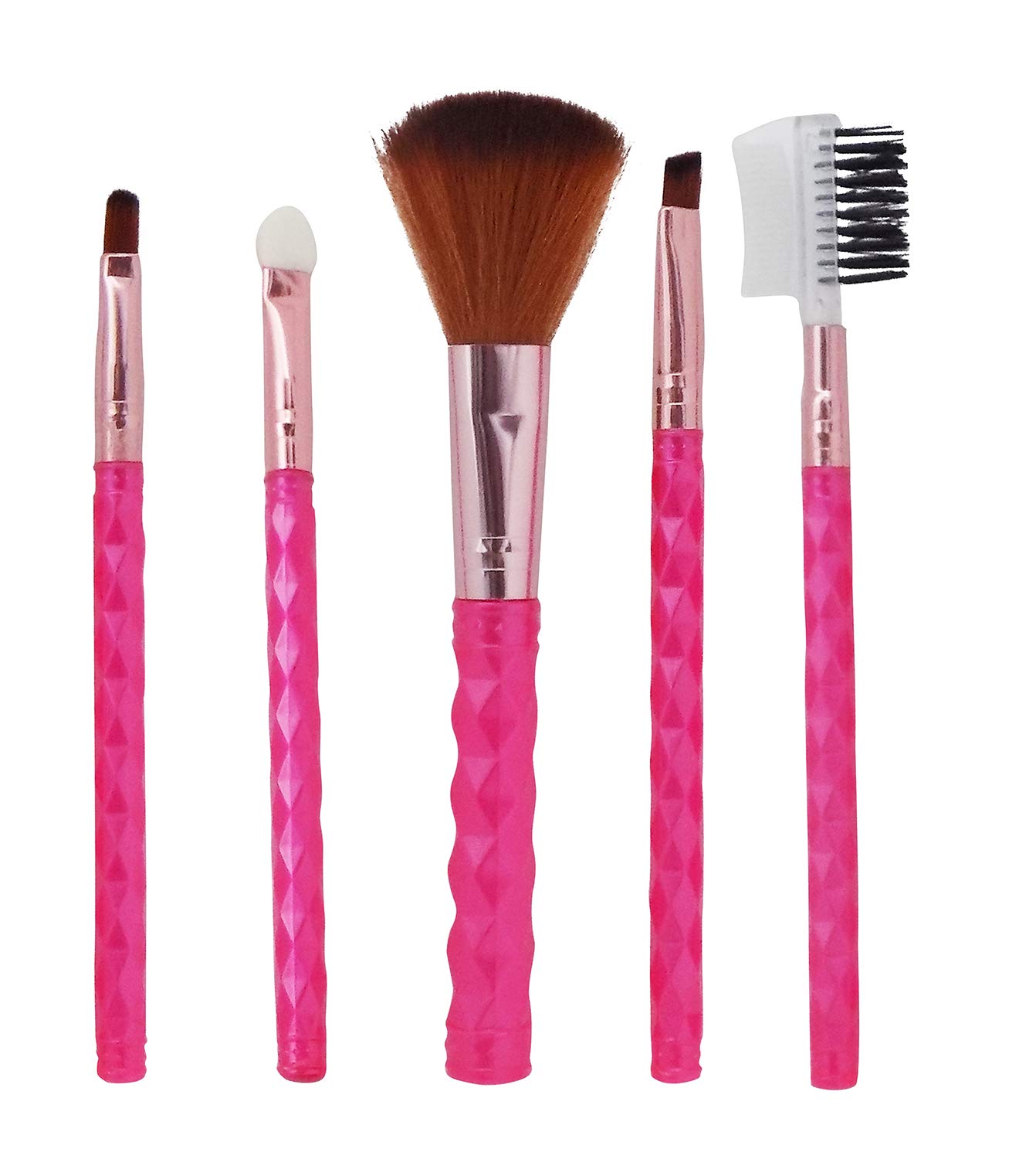 Premium 5-Piece Makeup Brush Set for Women & Girls - Soft Bristles for Flawless Face Makeup - 30g Travel-Friendly Kit | Perfect for Daily Use, Professional Makeup & On-The-Go Touchups