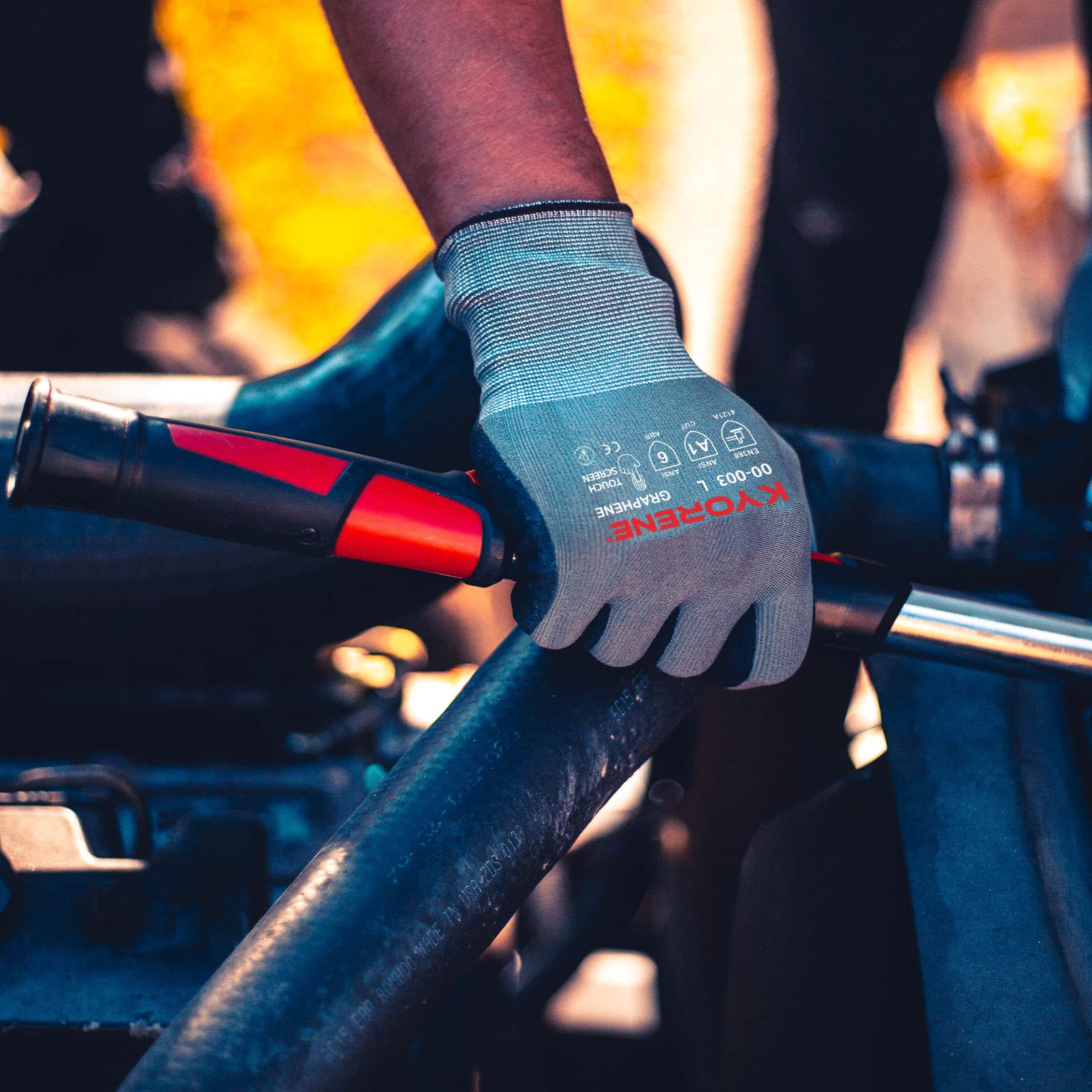 Armor Guys Work Gloves - Durable Graphene Grip for Landscaping & Warehouse Use