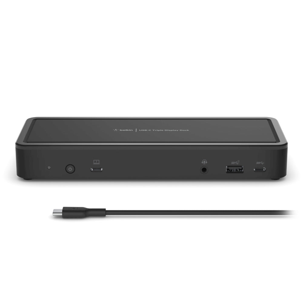 Belkin INC003AUBK 14-Port USB-C Docking Station with 65W Power Delivery for Laptop & Monitor - Perfect for Home Office & Remote Work Setup