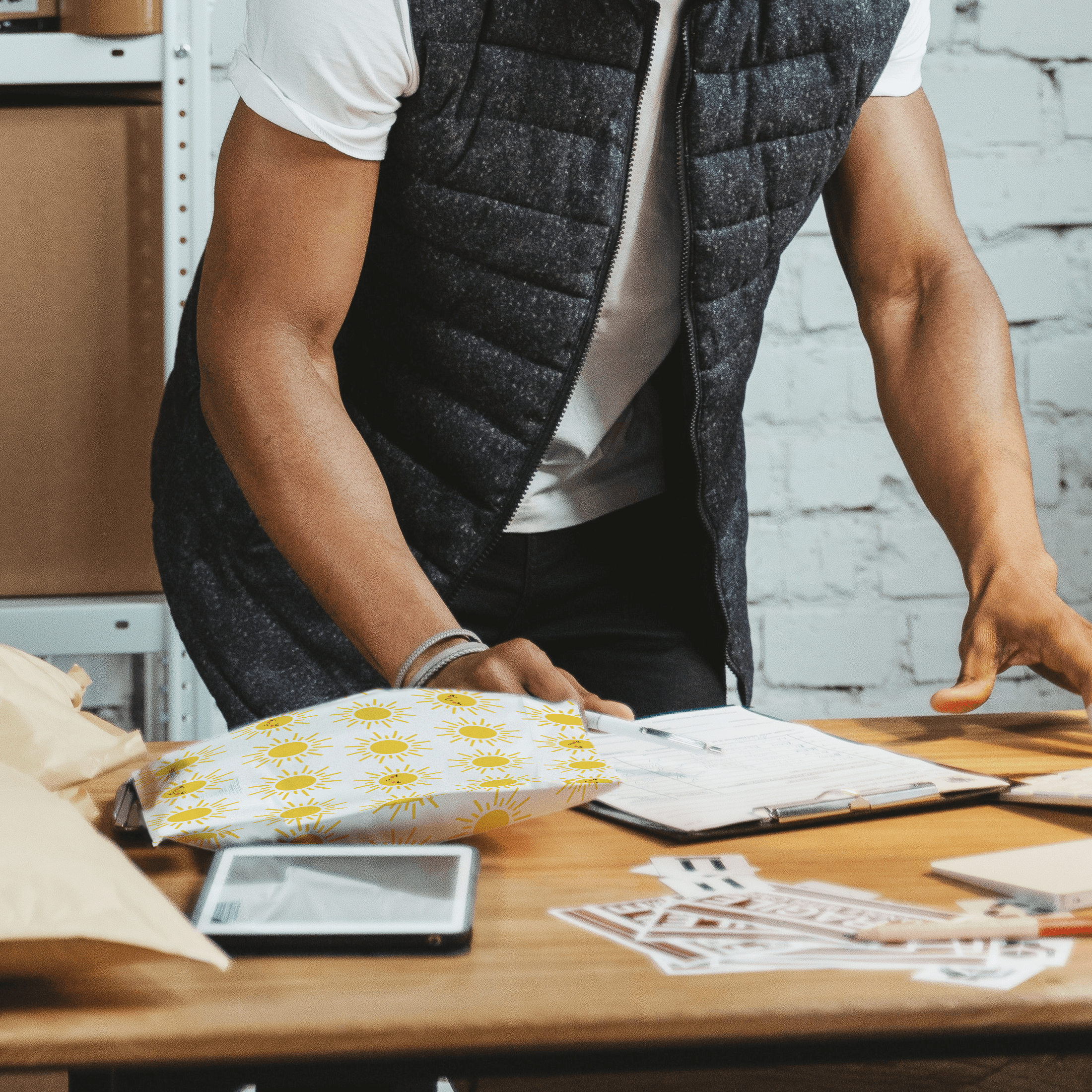 10x13 Sunshine Designer Poly Mailers - Premium Printed Shipping Envelopes for Ecommerce, Business & Retail | Waterproof Mailing Bags for Packages, Gifts & Online Stores