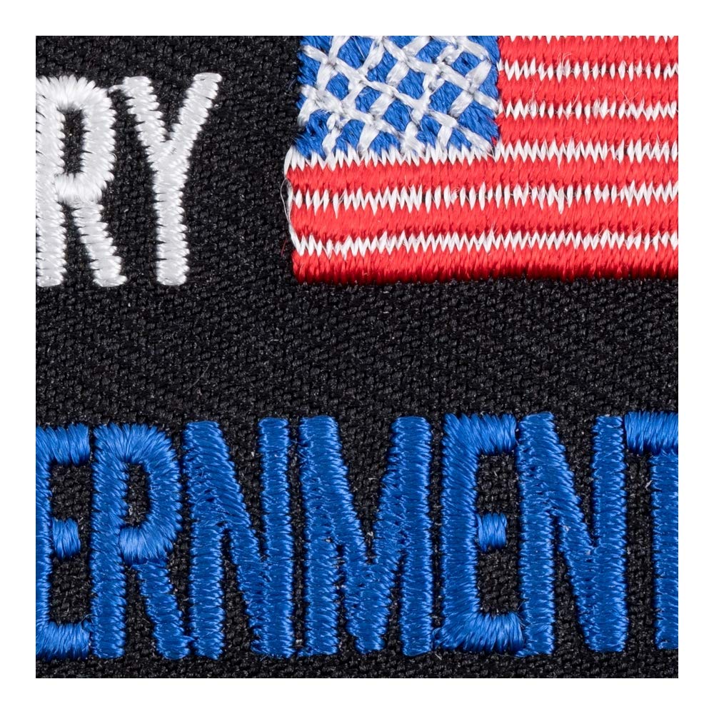 Patriotic 'I Love My Country Fear Government' Iron-On Patch - Political Statement Sew-On Badge for Jackets, Hats & Bags - Perfect for Protests, Rallies & Freedom of Speech Events