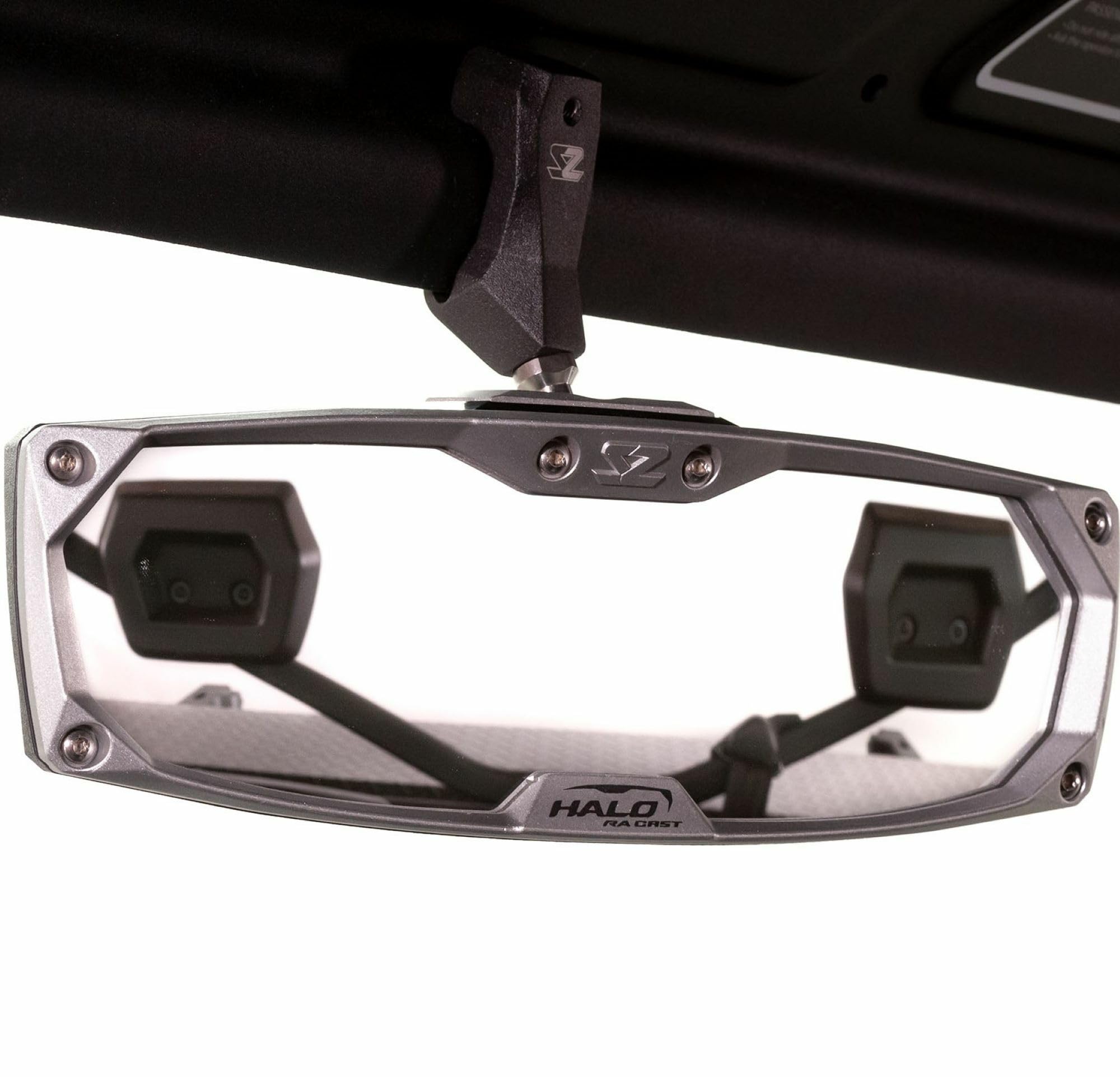 Seizmik Halo-RA CAST UTV Rear View Mirror for Can Am Maverick X3 (Turbo 64, Turbo MAX, XDS, Turbo 72, XMR) | Durable Cast Aluminum Bezel | Enhanced Off-Road Visibility & Safety | Perfect for Trail Riding, Dune Bashing & UTV Adventures