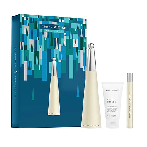 Issey Miyake Women's 3-Piece Gift Set - Perfume, Lotion & Body Wash Trio - Perfect for Holidays, Birthdays & Special Occasions
