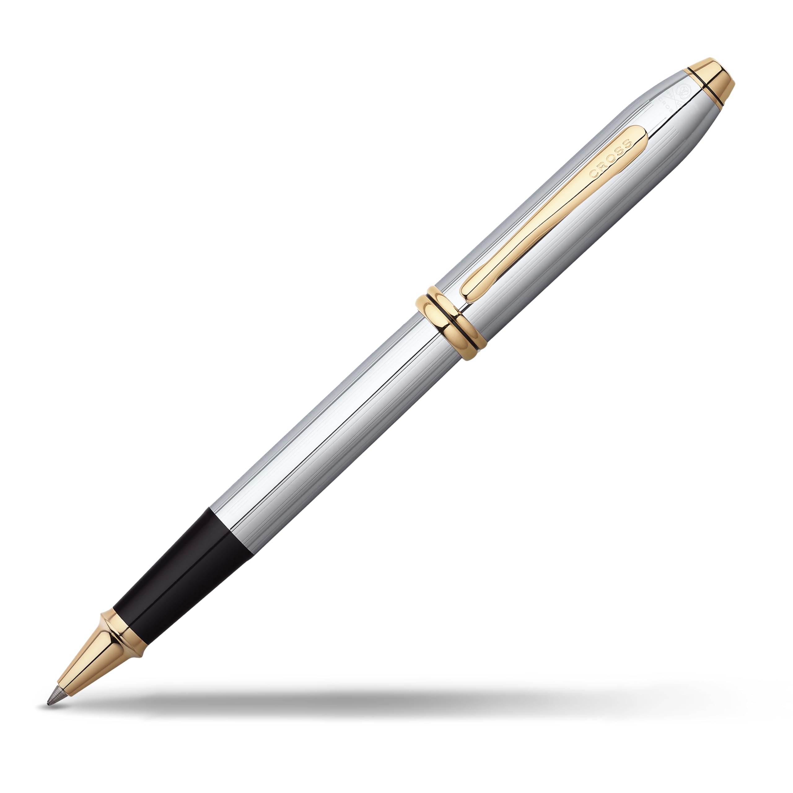 Cross Townsend Medalist 23K Gold-Plated Rollerball Pen - Refillable Luxury Writing Instrument with Gift Box - Perfect for Business Gifts, Executive Signatures & Elegant Note Taking