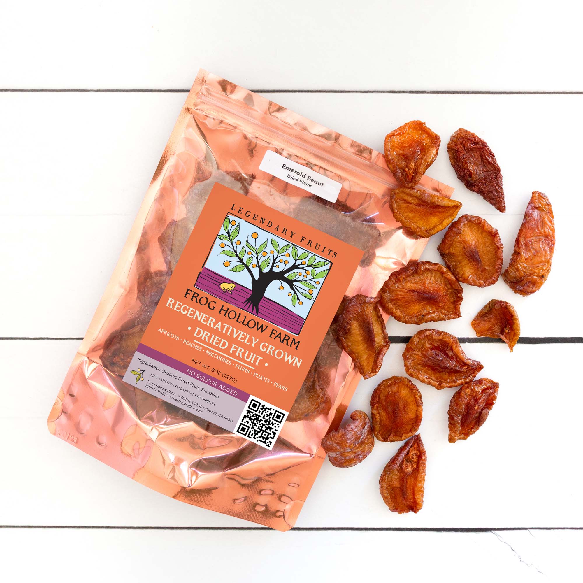Premium Dried Emerald Beaut Plums - Sweet & Tart Snack for Hiking, Baking & Healthy Eating | Organic & No Sugar Added