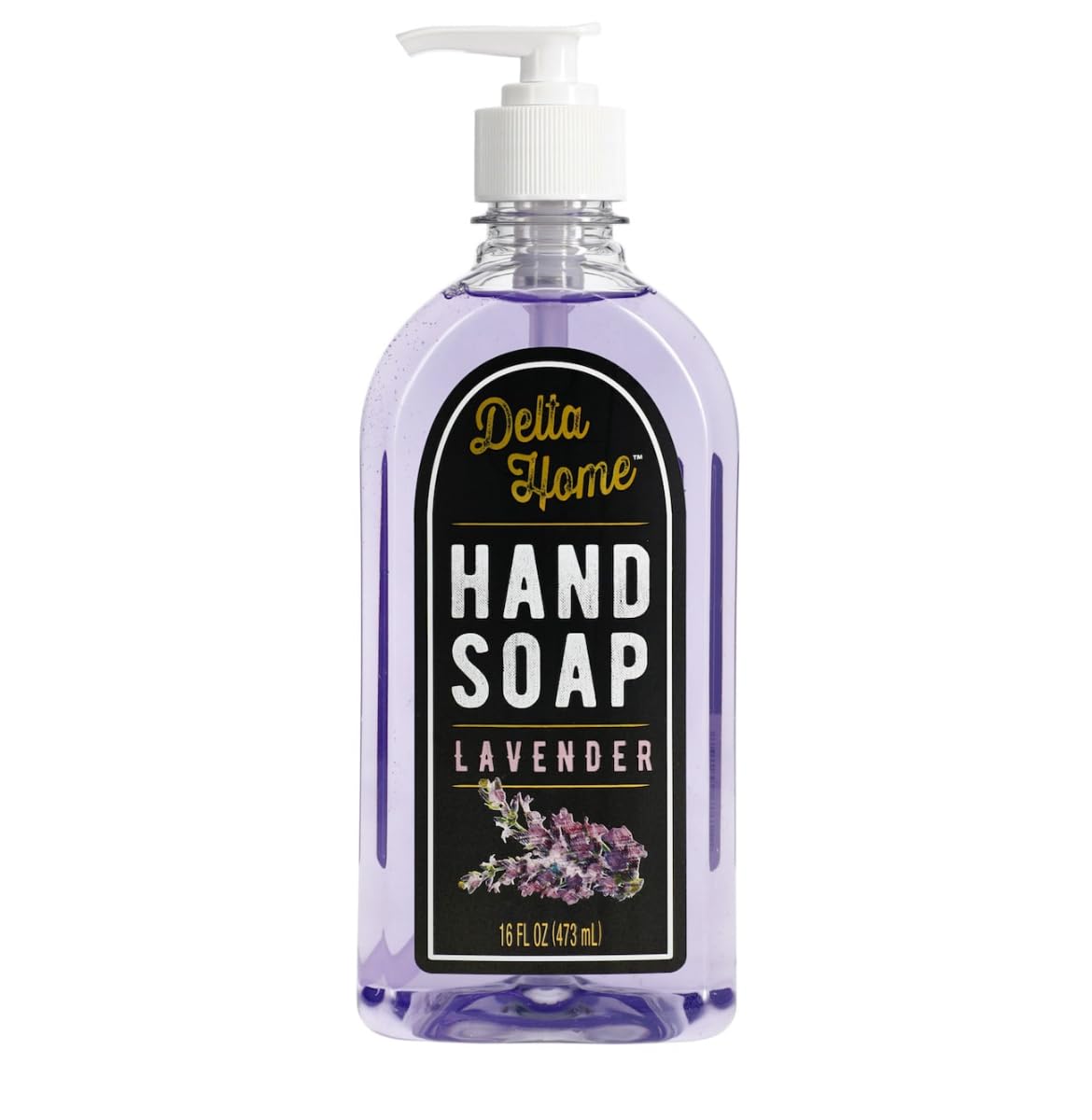 Natural Lavender Hand Soap - 16 Fl Oz (473ml) Antibacterial & Moisturizing for Home, Kitchen & Bathroom Use