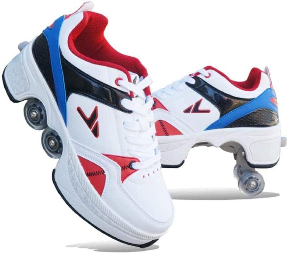 AGYE Roller Skate Shoes for Boys & Kids - Adjustable Wheel Sneakers for Beginners, Unisex Design - Perfect for Outdoor Play, Sports & Birthday Gifts (Size B-38)
