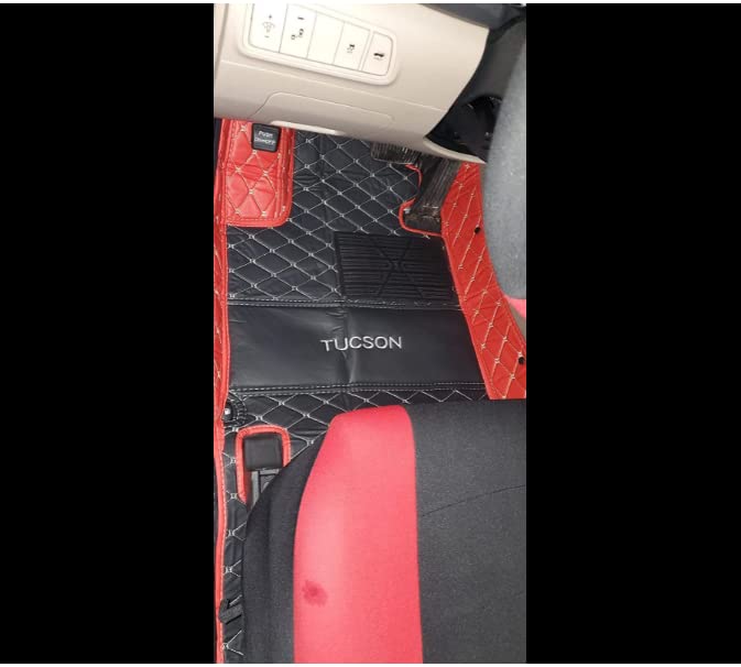 Custom ARAAO Car Floor Mats for Men & Women - Anti-Slip Luxury Floor Liners for Sedan, SUV & Sports Cars (Red) - Perfect for Everyday Driving, Road Trips & Car Protection