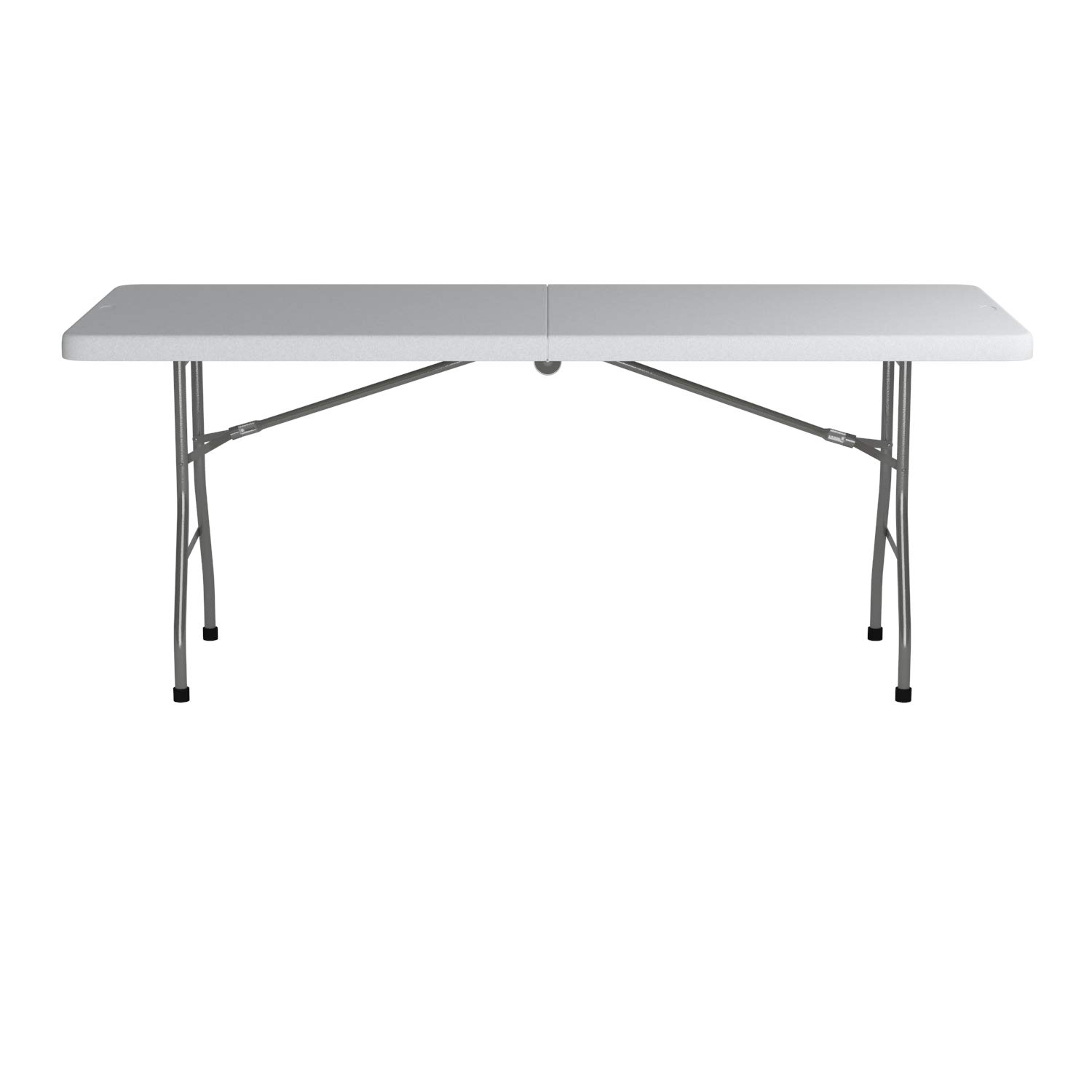 Office Star 6-Foot Resin Rectangle Folding Table - Portable & Lightweight for Picnics, Camping, Tailgating, Outdoor Events, and Home Office Use