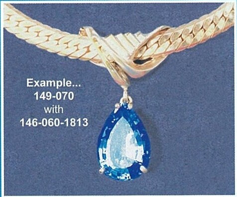 Premium Sterling Silver & Gold Omega Dangle Bail - Slider Bail & Open Ring Jewelry Findings | Handcrafted in USA | Perfect for Necklace Pendants & DIY Jewelry Making