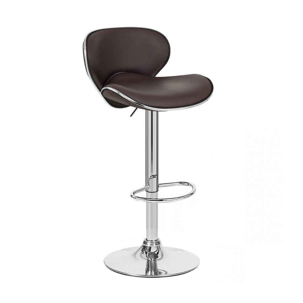 Set of 2 Kappa Contemporary Adjustable Barstools in Coffee - Modern Kitchen & Dining Room Seating