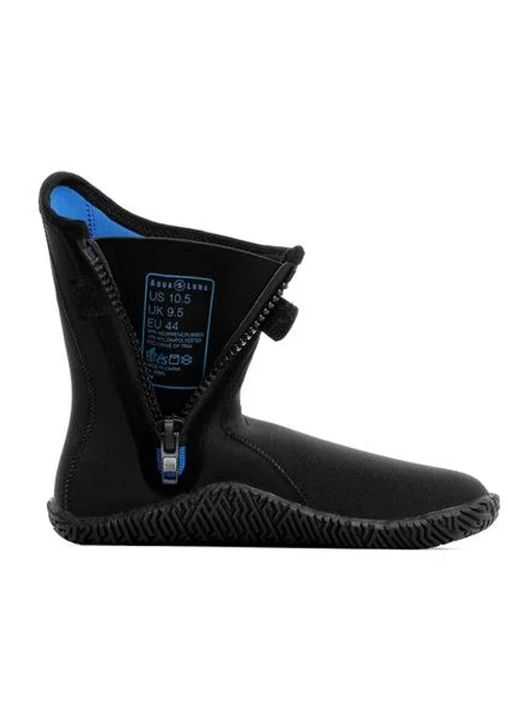 Aqua Lung 5mm Men's Neoprene Scuba Diving Boots with Zipper - Warm Waterproof Footwear for Snorkeling, Surfing & Water Sports
