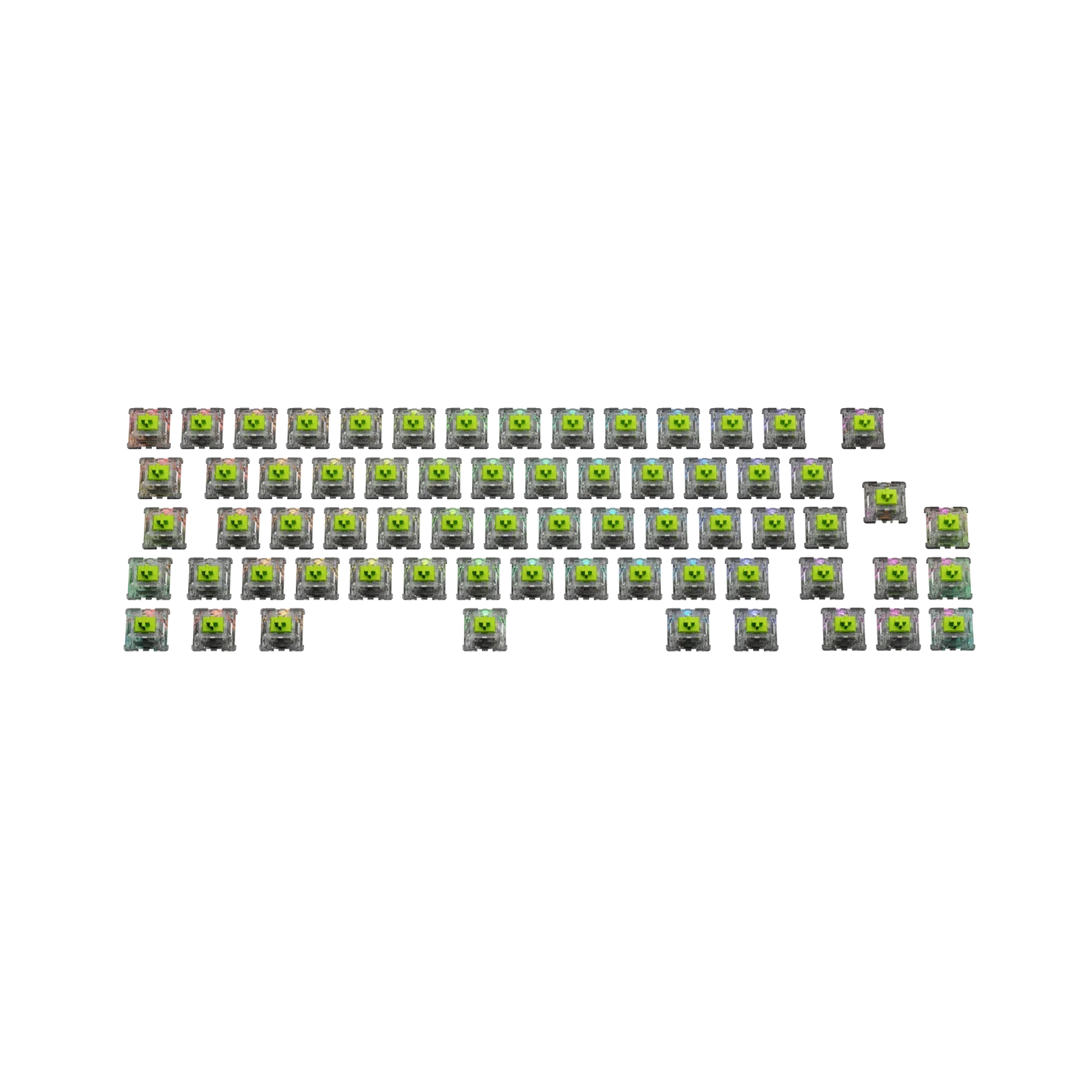 Glorious Raptor Mechanical Keyboard Switches - MX ISO 65 (Linear, Smooth & Quiet) - Perfect for Gaming, Typing & Office Work