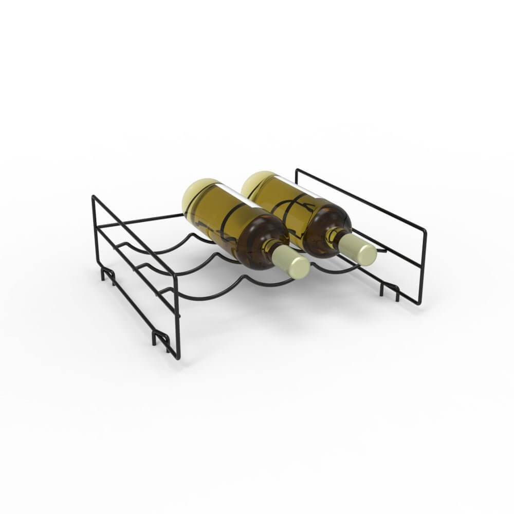 3-Tier Stackable Wire Wine Rack Holder - Space Saving Storage for Kitchen, Bar, or Pantry Organization (Holds 9 Bottles) - Perfect for Home, Restaurant, or Wine Cellar Use