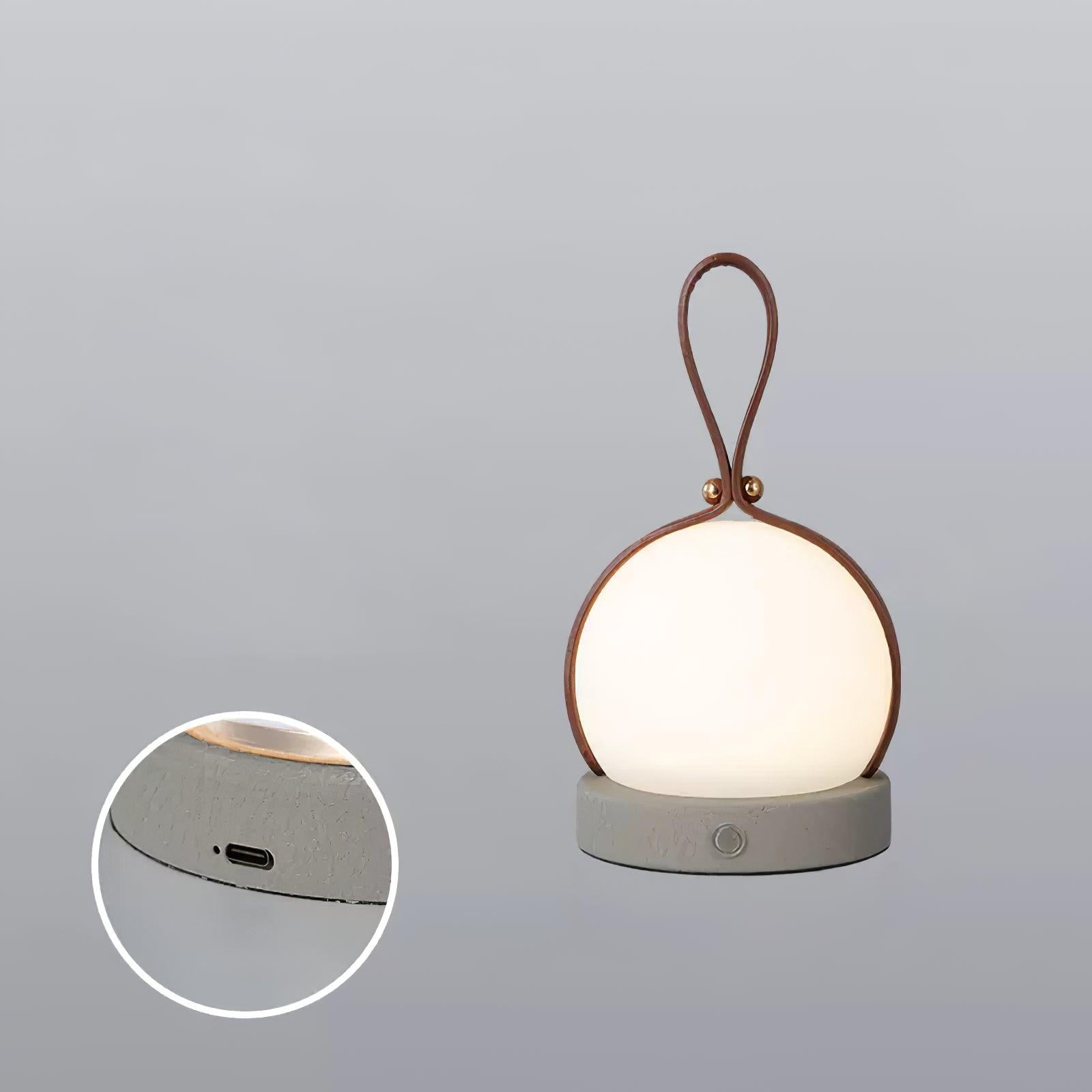 Bola Lantern with Built-in Battery - Portable Table Lamp for Camping, Outdoor, and Home Decor