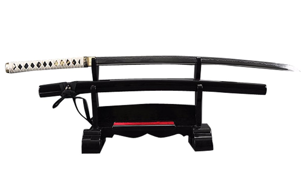 Hand Forged Full Tang Japanese Samurai Katana Sword - Authentic Carbon Steel Blade for Martial Arts Training, Cosplay & Collection