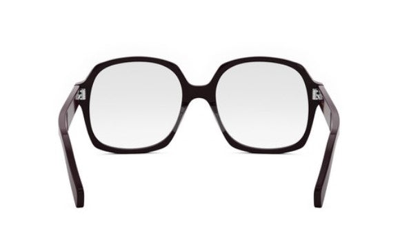 Celine THIN CL50151I 069 Shiny Bordeaux Geometric Women's Eyeglasses - Fashionable Cat Eye Frames for Women, Perfect for Office, Reading & Everyday Wear