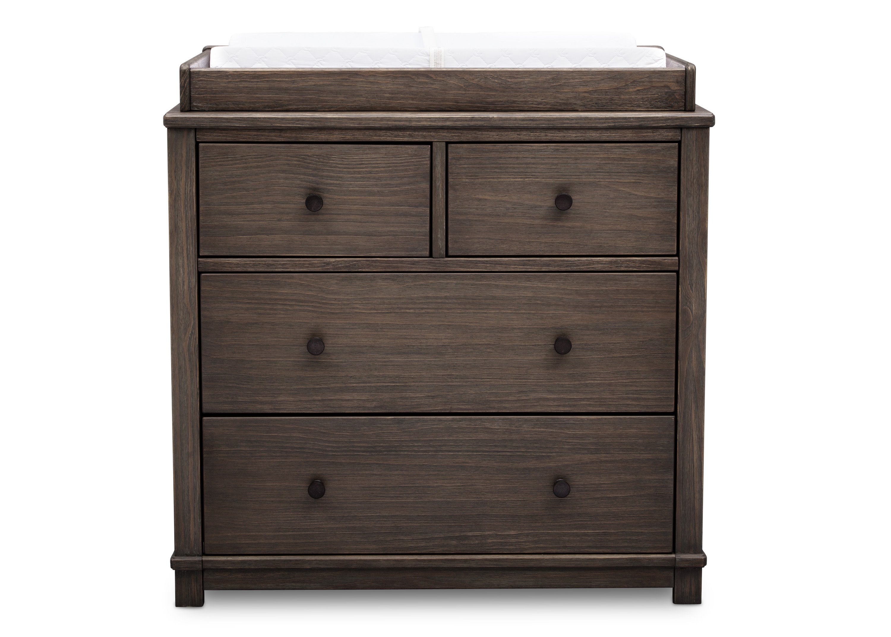 Modern 4-Drawer Baby Dresser with Changing Top & Secure Interlocking Drawers - Perfect for Nursery Organization & Infant Care